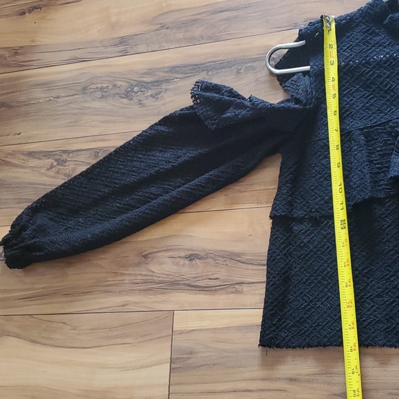 Black lace Zara blouse shirt top - Picture 3 of 10